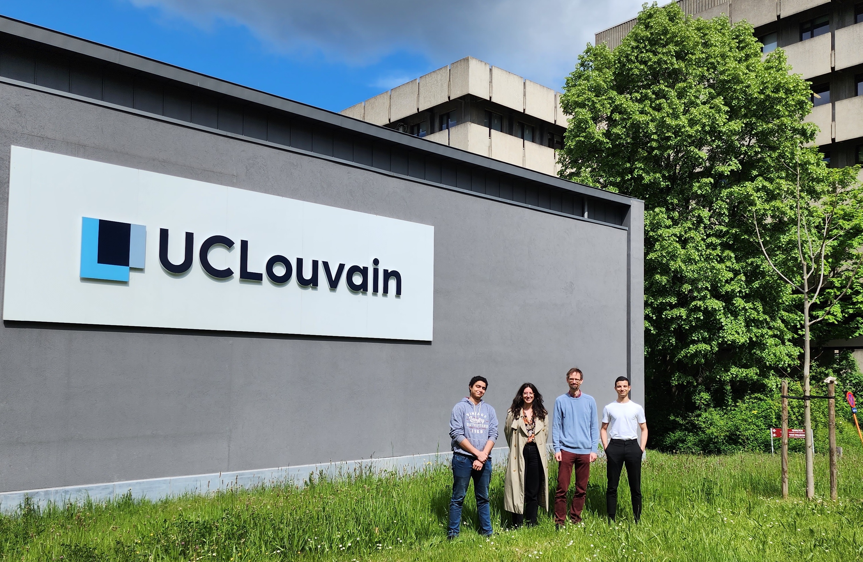 Marwan TAIA and NadirBendoukha in front of UC Louvain